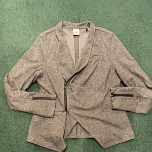 Gray woven blazer